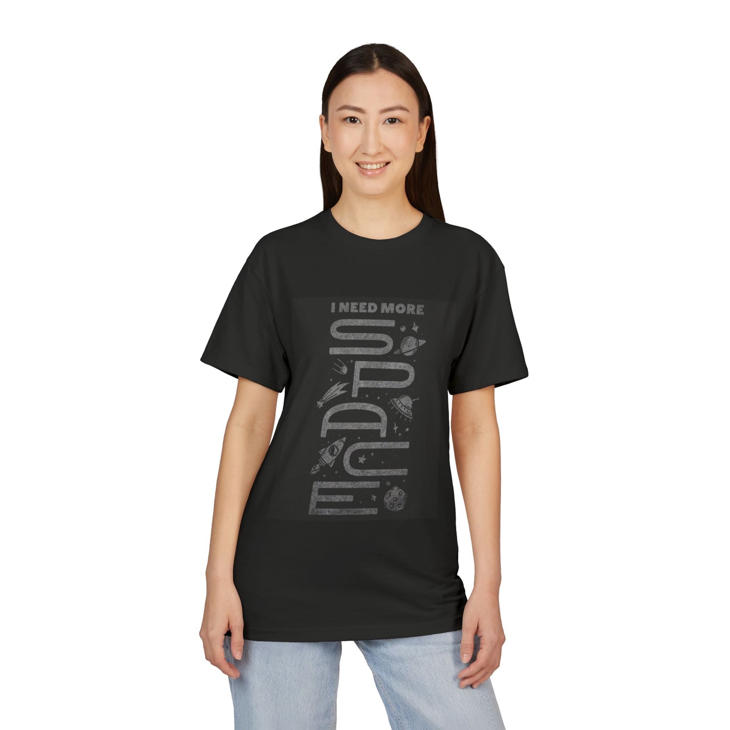 I Need More Space Unisex Sueded T-Shirt, Cosmic Tee, Space Lover Gift, Astronomy Shirt, Gift for Him/Her, Casual Everyday Wear