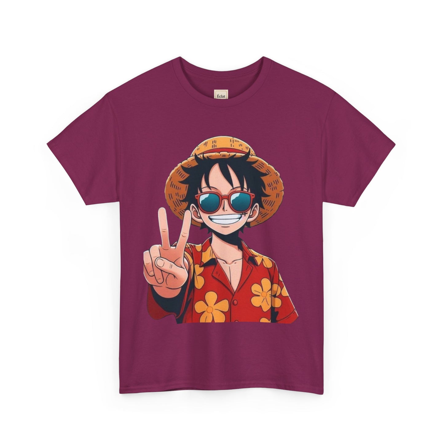 T-Shirt with Fun Summer Vibe, Unisex Heavy Cotton Tee, Casual Summer Wear, Beach Outfit, Perfect Gift for Anime Lovers, Cool Graphic Tee