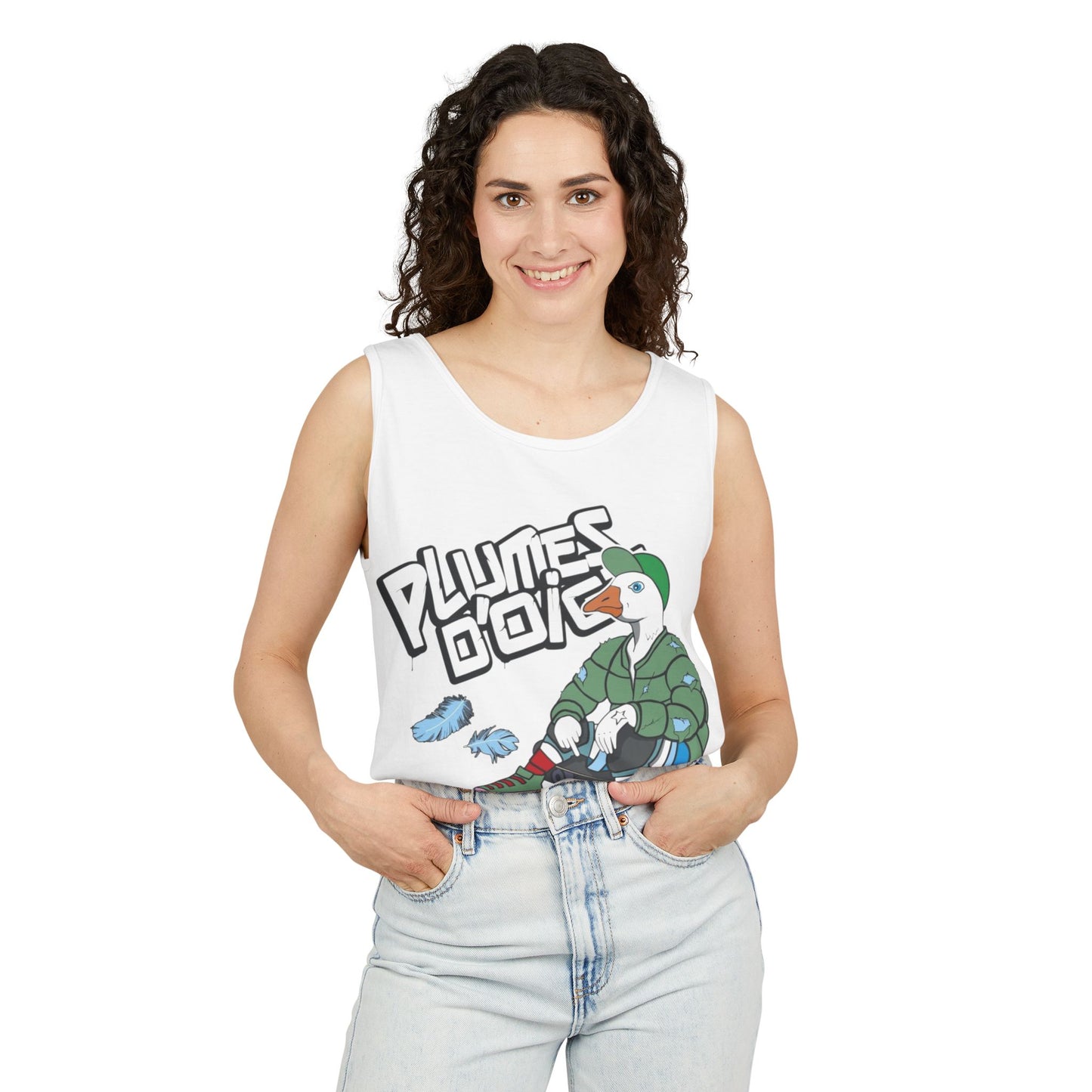 Playful Duck Graphic Tank Top – Perfect for Summer, Casual Wear, Gift, Beach Day, Street Style