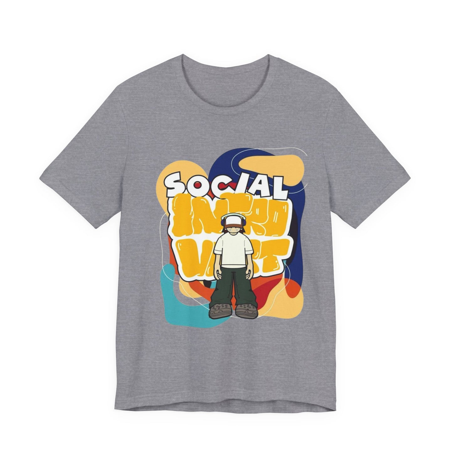 Social Introvert Unisex Tee, Casual Wear, Graphic Tee, Gift for Friends, Perfect for Everyday Style