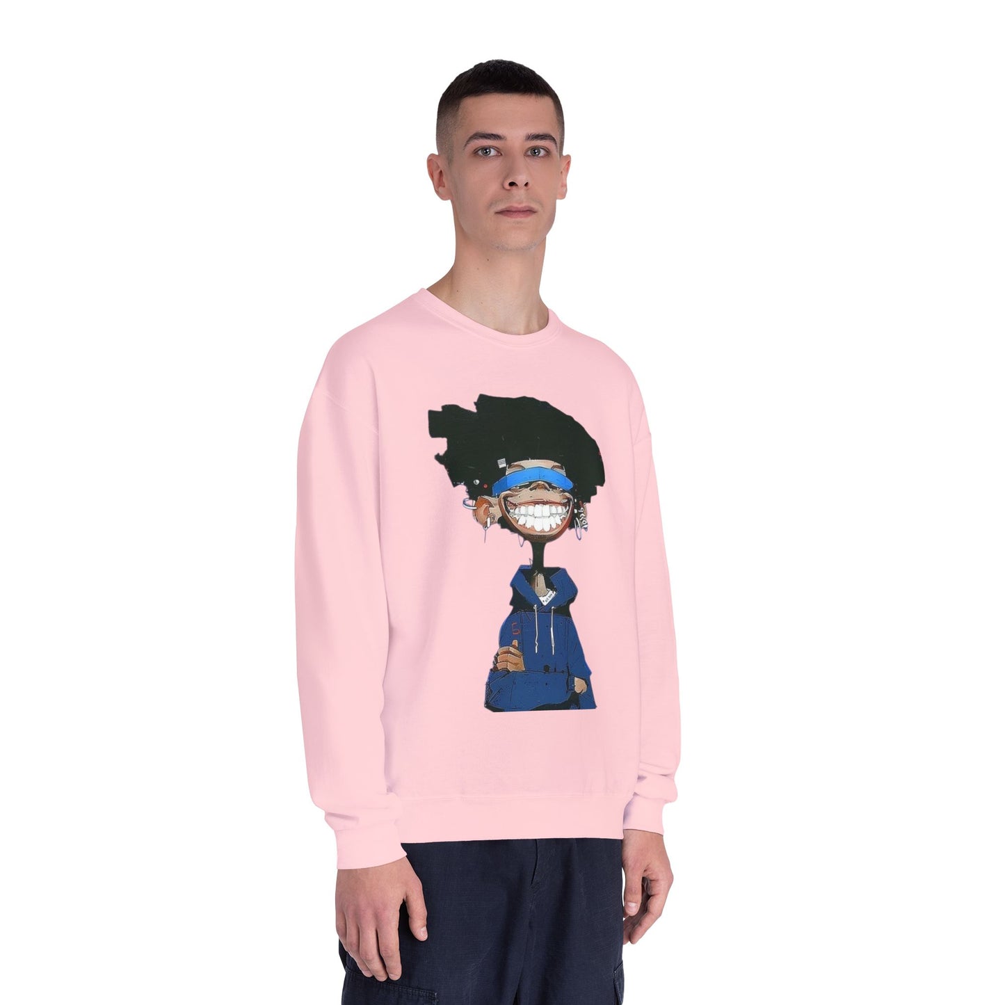 Cool Graphic Crewneck Sweatshirt - Unisex Cozy Pullover, Fun Urban Style, Casual Wear, Gift for Friends, Streetwear Fashion