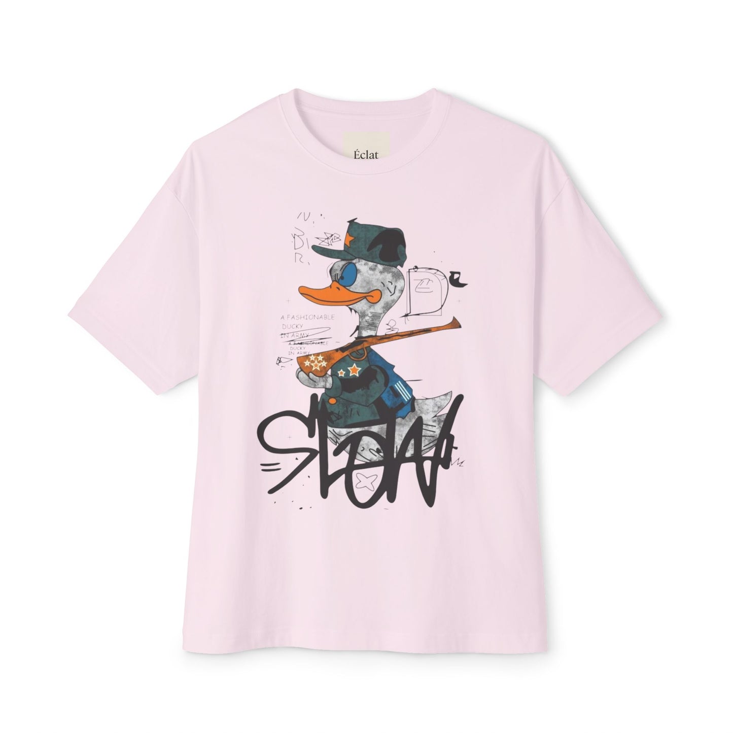 Fun Graphic Tee with Playful Duck Design, Unisex Oversized Shirt, Casual Streetwear, Gift for Animal Lovers, Summer Outfit