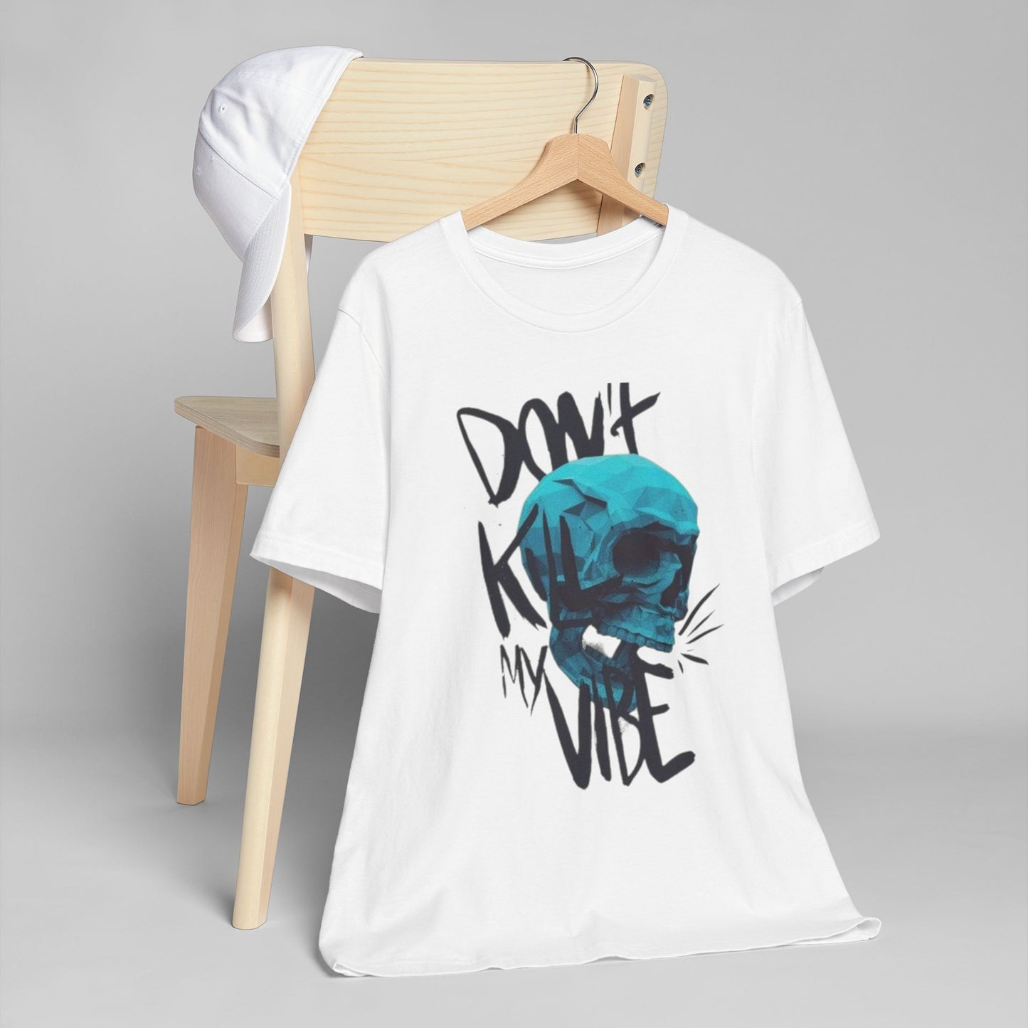 Cool Vibe Skull T-Shirt, Graphic Tee, Unisex Tee, Casual Wear, Everyday Style, Unique Gift