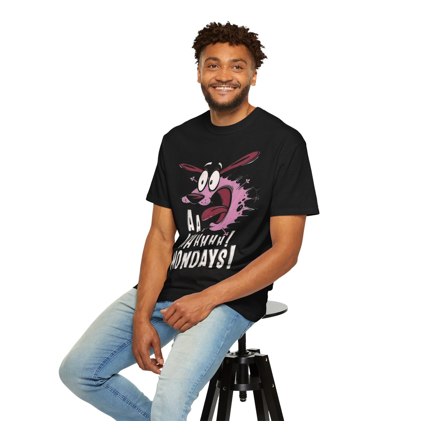Aa Ahhhhh! Mondays! Unisex Garment-Dyed T-shirt - Funny Tee, Casual Wear, Gift for Friends, Monday Motivation, Unique Tee