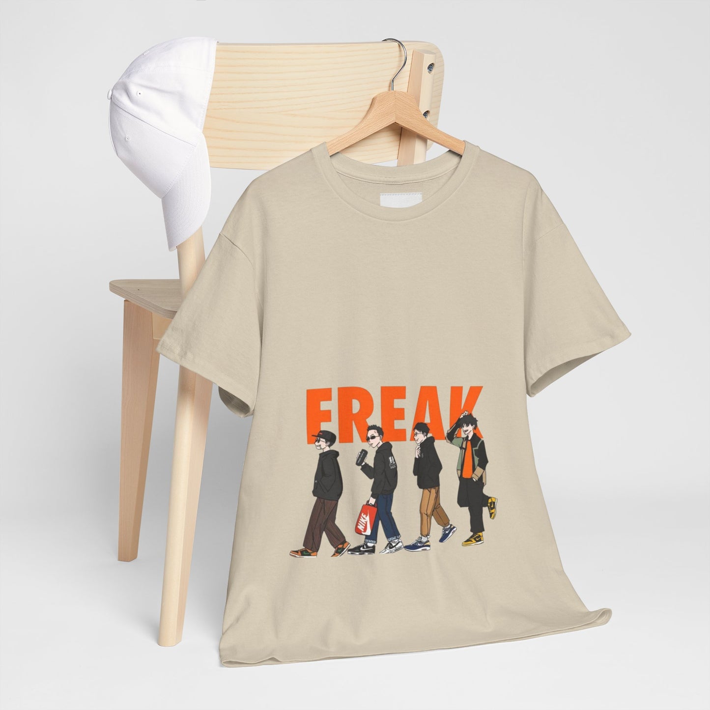 Freaky Unisex Heavy Cotton Tee, Graphic T-Shirt, Casual Wear, Statement Tee, Gift for Friends, Streetwear