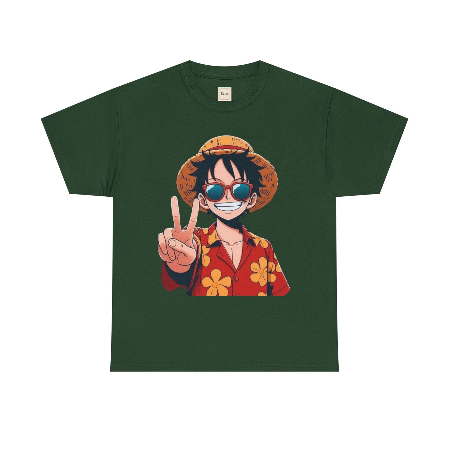 T-Shirt with Fun Summer Vibe, Unisex Heavy Cotton Tee, Casual Summer Wear, Beach Outfit, Perfect Gift for Anime Lovers, Cool Graphic Tee