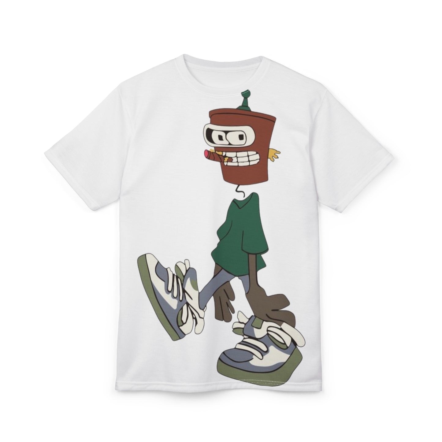 Street Style Graphic Tee, Unisex AOP Shirt, Trendy Casual Wear, Unique Gift for Friends, Clothing for Music Lovers
