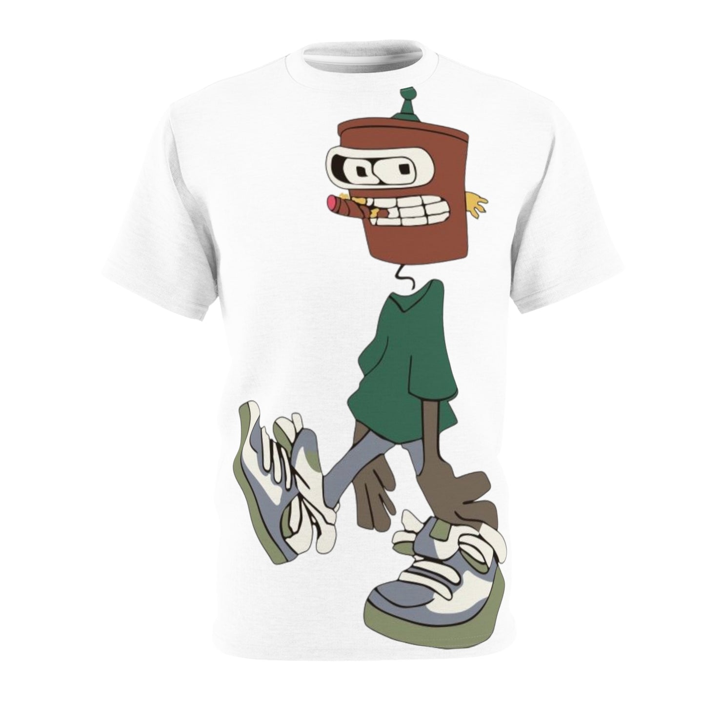 Street Style Graphic Tee, Unisex AOP Shirt, Trendy Casual Wear, Unique Gift for Friends, Clothing for Music Lovers