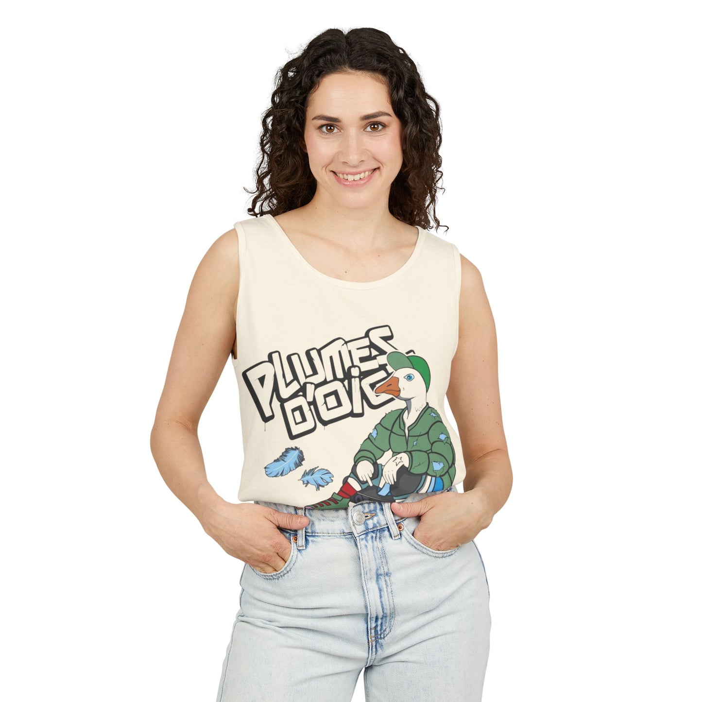 Playful Duck Graphic Tank Top – Perfect for Summer, Casual Wear, Gift, Beach Day, Street Style