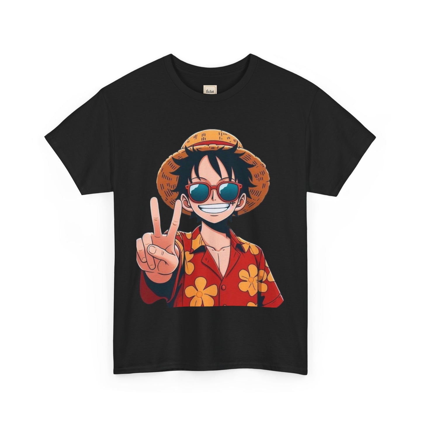 T-Shirt with Fun Summer Vibe, Unisex Heavy Cotton Tee, Casual Summer Wear, Beach Outfit, Perfect Gift for Anime Lovers, Cool Graphic Tee