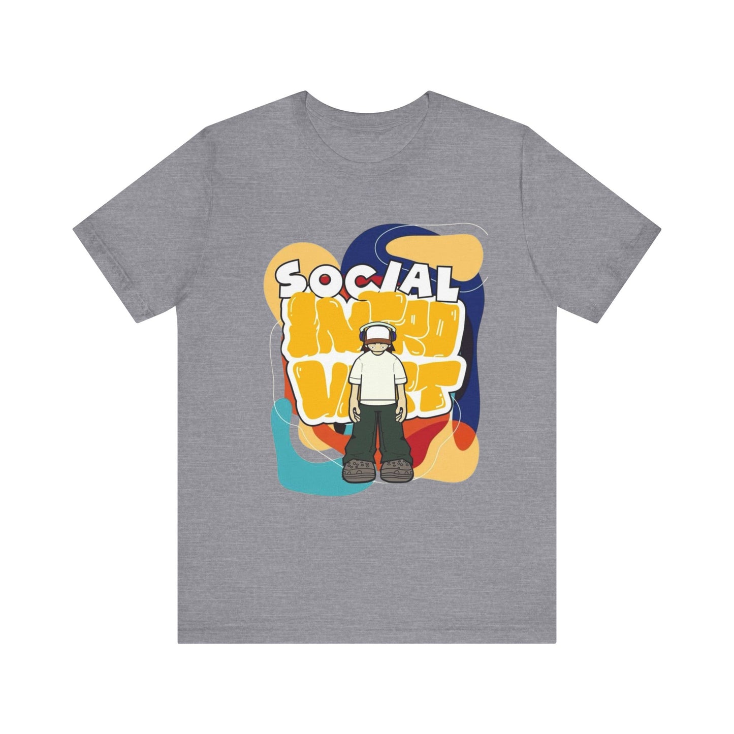Social Introvert Unisex Tee, Casual Wear, Graphic Tee, Gift for Friends, Perfect for Everyday Style
