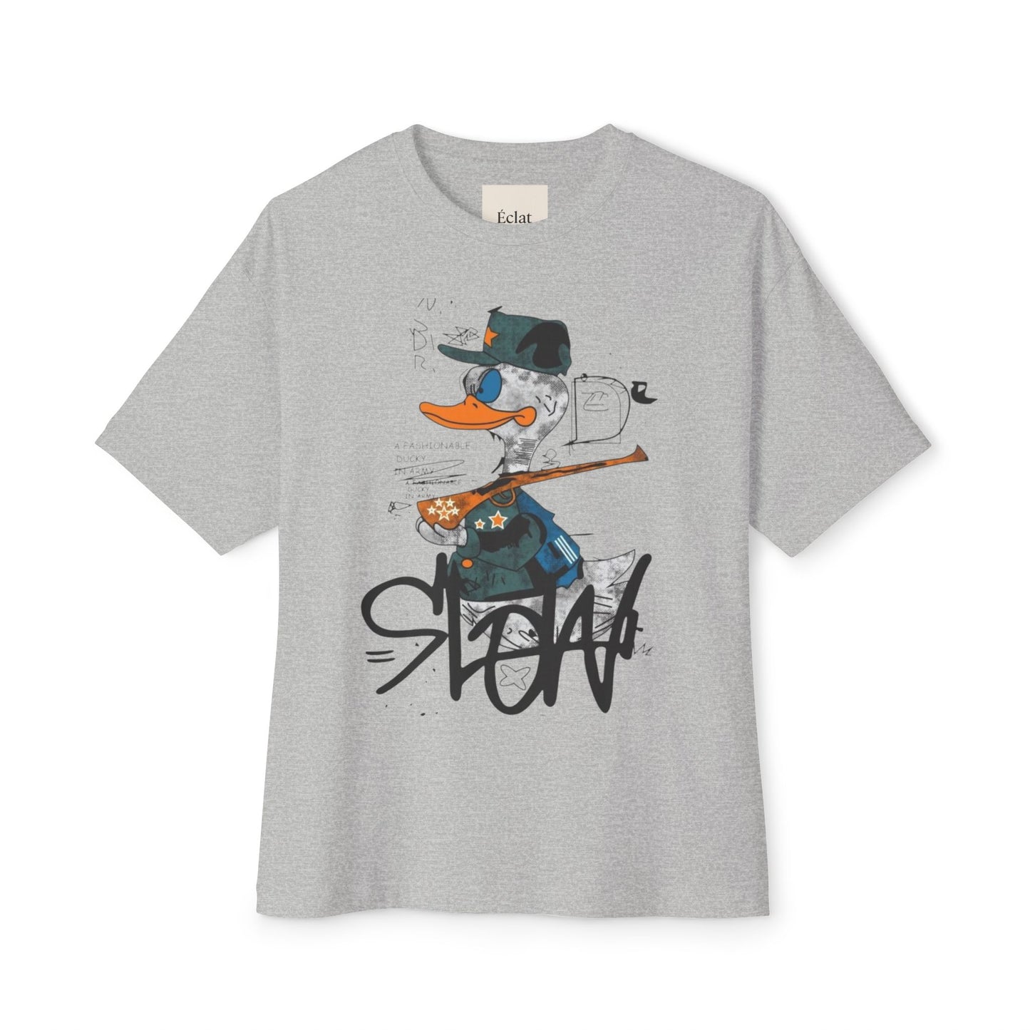 Fun Graphic Tee with Playful Duck Design, Unisex Oversized Shirt, Casual Streetwear, Gift for Animal Lovers, Summer Outfit