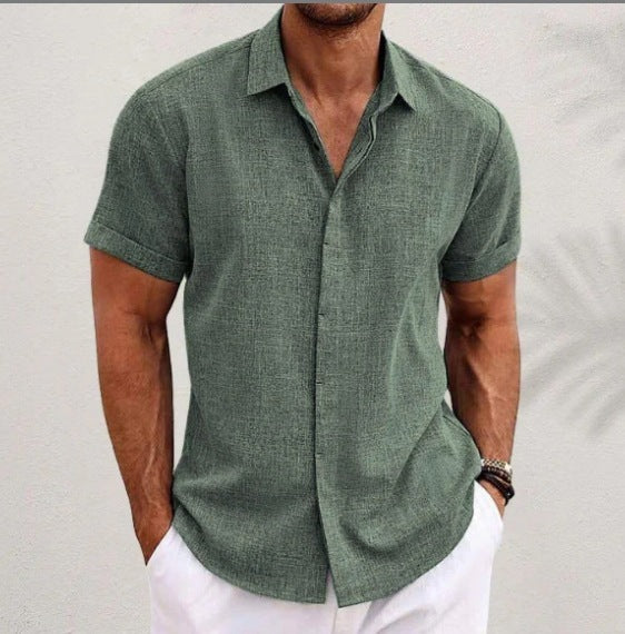 Business Casual Lapels Cardigan Men' shirt