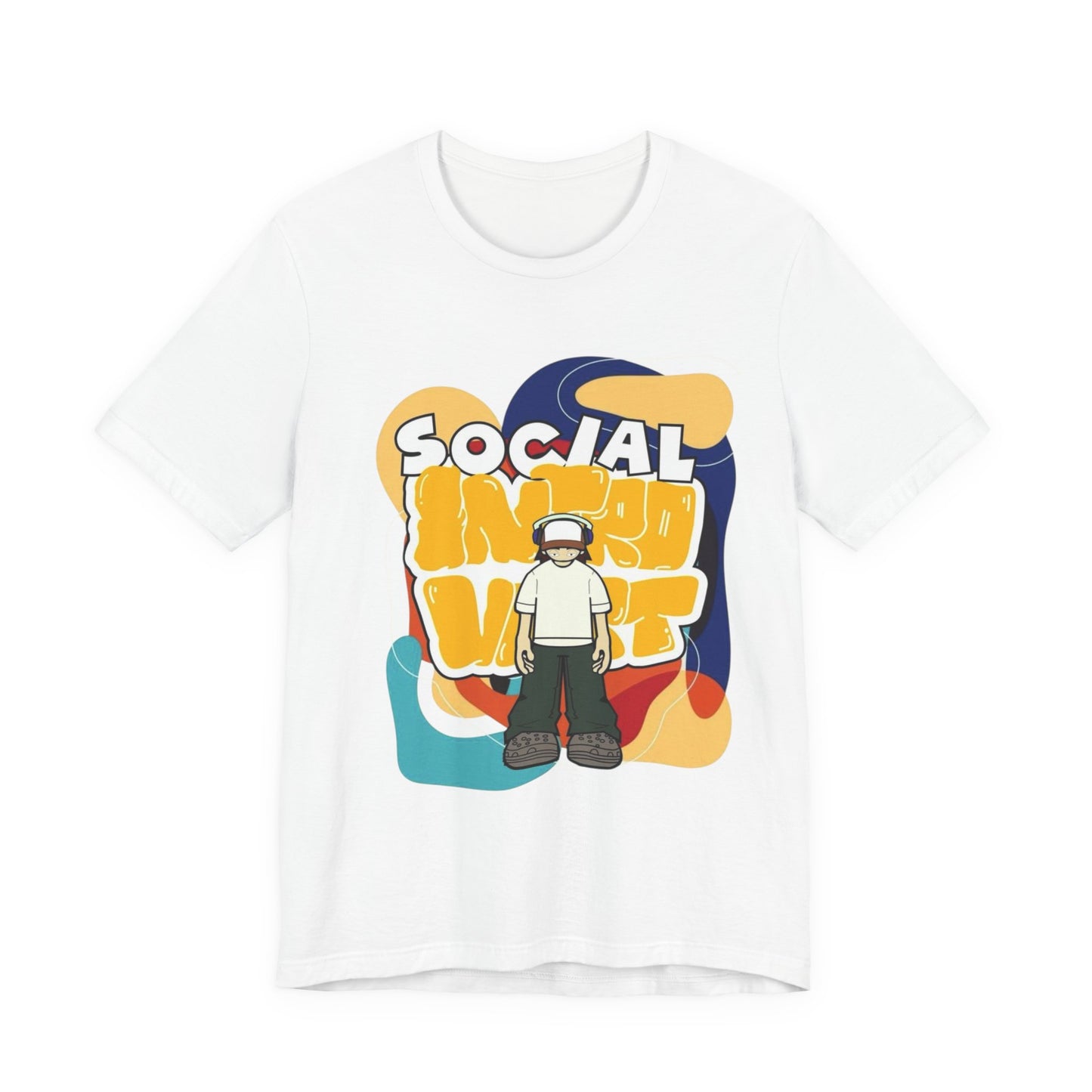 Social Introvert Unisex Tee, Casual Wear, Graphic Tee, Gift for Friends, Perfect for Everyday Style