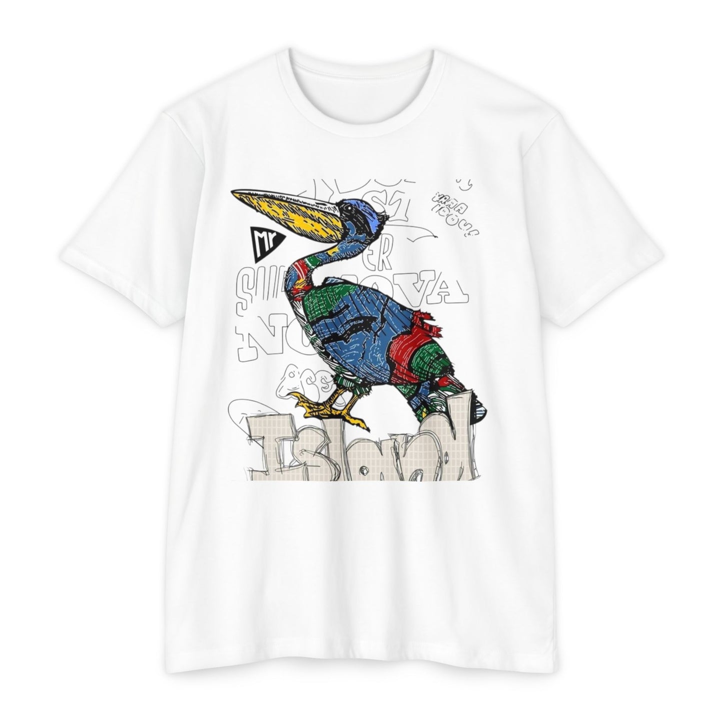 Colorful Island Bird T-Shirt, Unisex Graphic Tee, Summer Shirt, Casual Wear, Beach Vibes, Gift for Nature Lovers