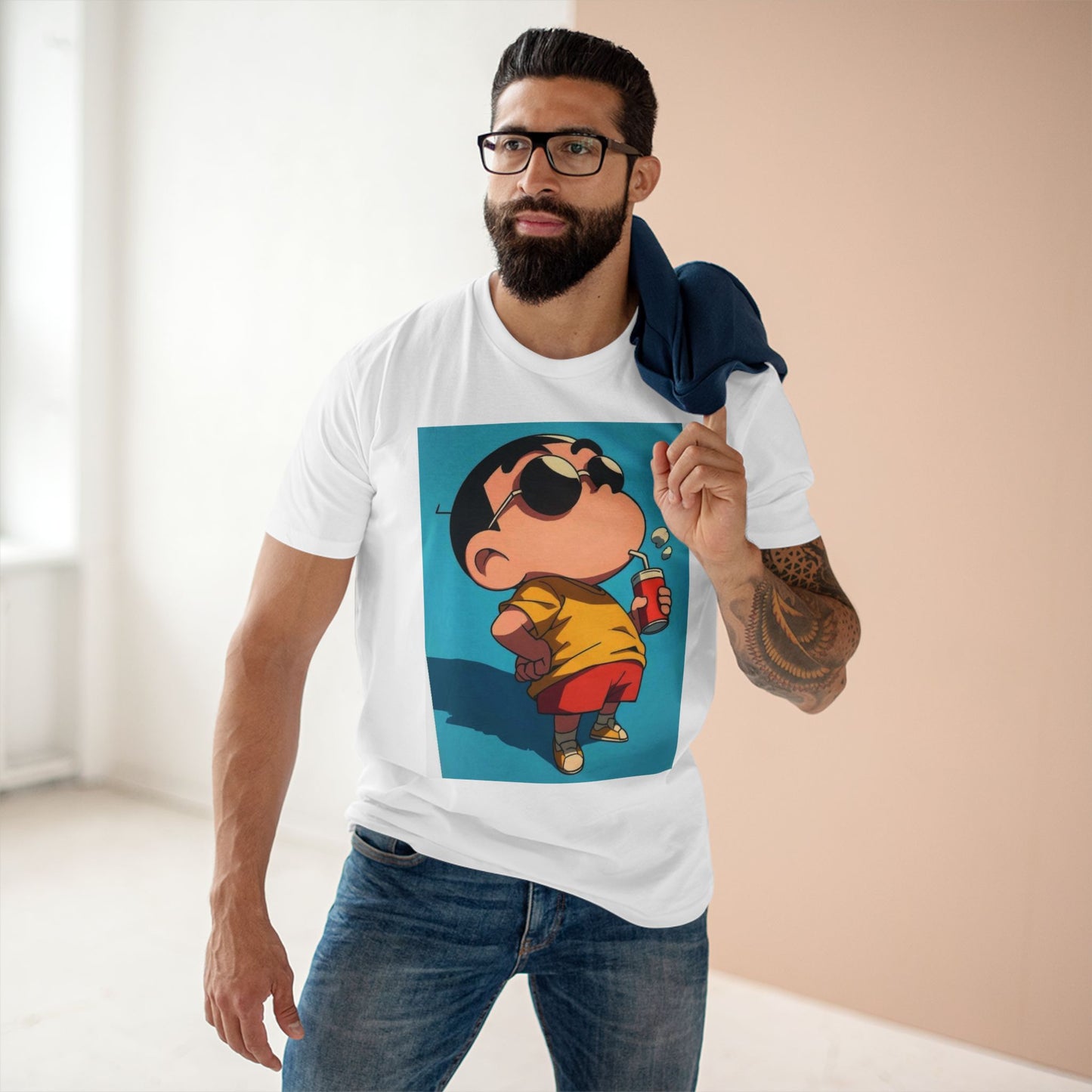 Cool Kid Tee with Sunglasses Graphic, Casual T-Shirt, Summer Style, Gift for Fans, Trendy Adult Staple Tee