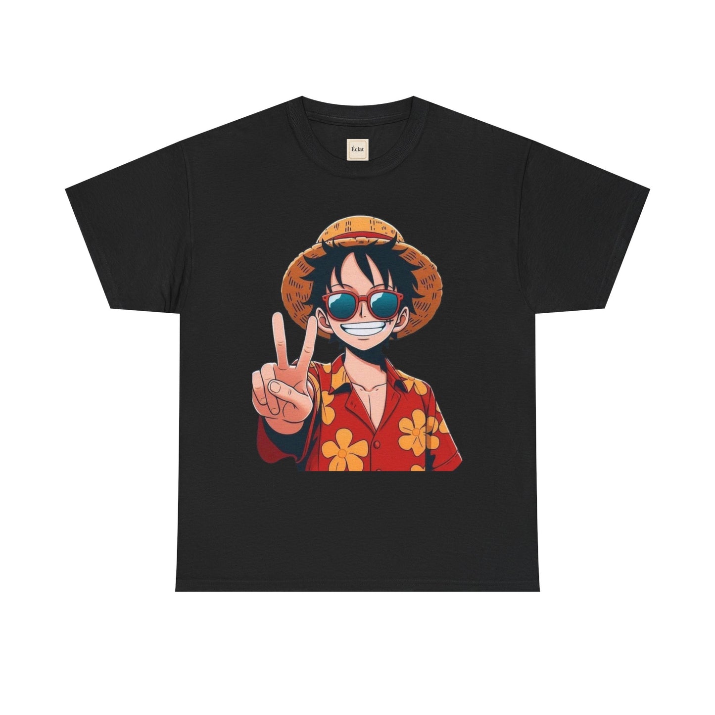 T-Shirt with Fun Summer Vibe, Unisex Heavy Cotton Tee, Casual Summer Wear, Beach Outfit, Perfect Gift for Anime Lovers, Cool Graphic Tee