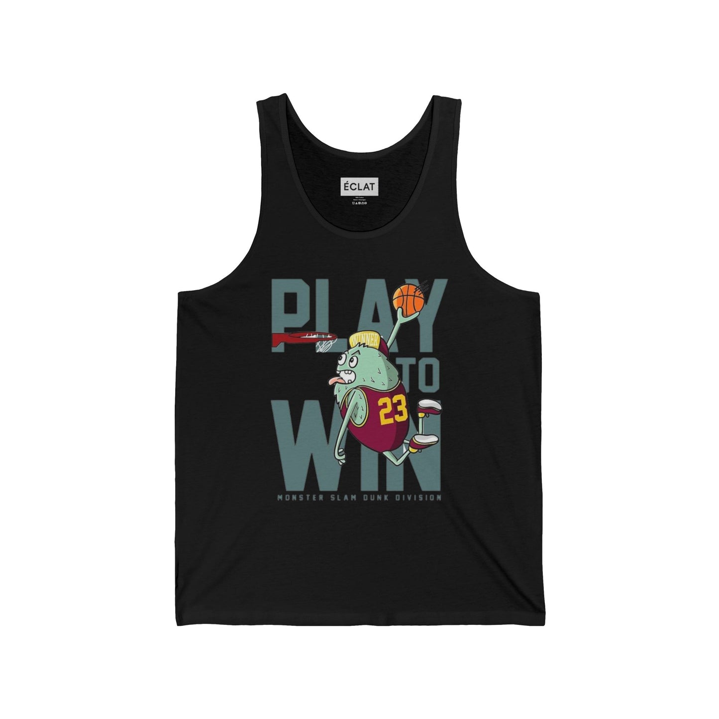 Play to Win Unisex Jersey Tank, Sporty Basketball Tee, Summer Workout Top, Gift for Athletes, Casual Fitness Apparel
