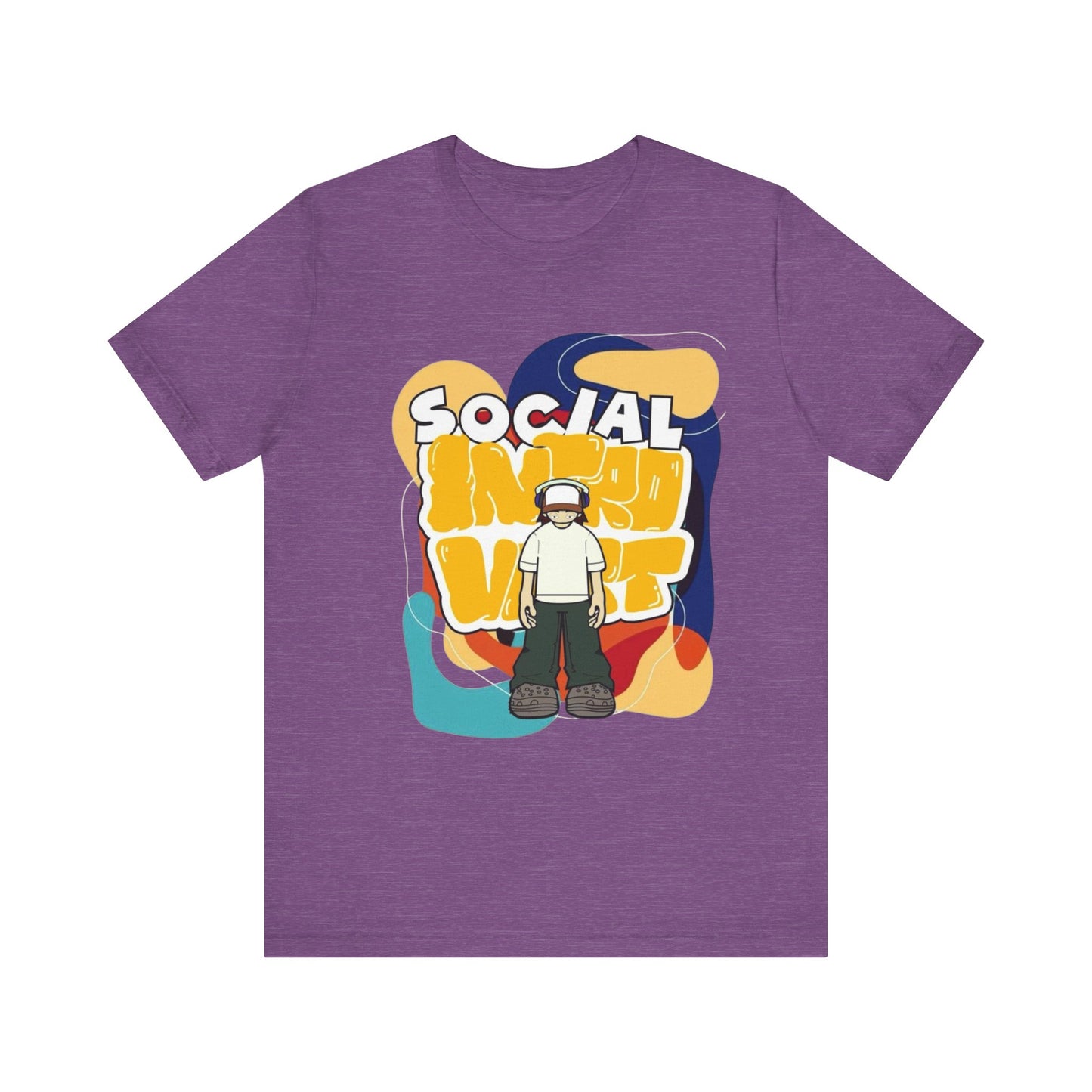 Social Introvert Unisex Tee, Casual Wear, Graphic Tee, Gift for Friends, Perfect for Everyday Style