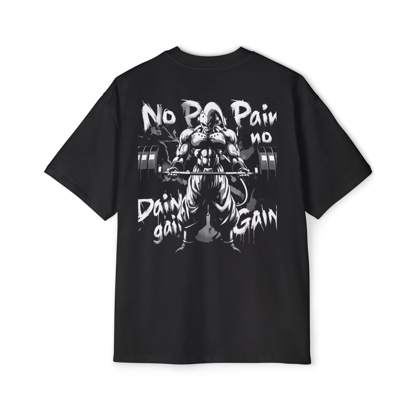 Men's Motivational Oversized Tee - Gym Apparel, Workout Shirt, Fitness Gift, Streetwear Style, Discipline and Gain Theme