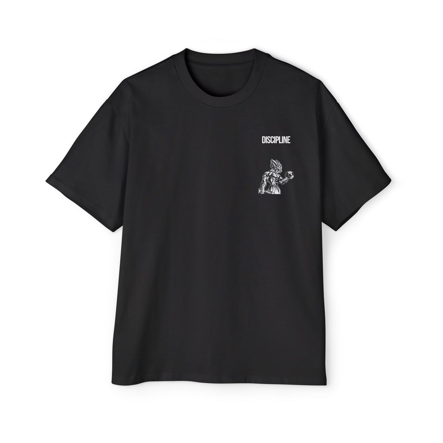 Men's Motivational Oversized Tee - Gym Apparel, Workout Shirt, Fitness Gift, Streetwear Style, Discipline and Gain Theme