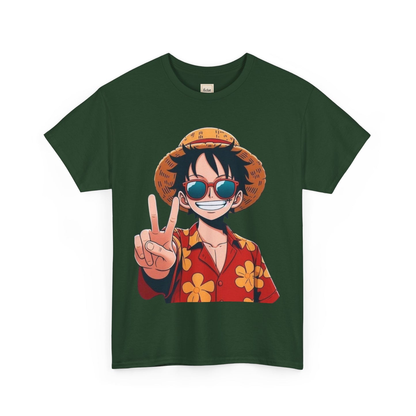 T-Shirt with Fun Summer Vibe, Unisex Heavy Cotton Tee, Casual Summer Wear, Beach Outfit, Perfect Gift for Anime Lovers, Cool Graphic Tee