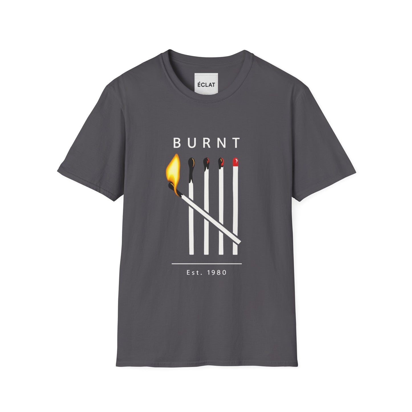 Burnt Matchsticks Graphic T-Shirt, Unisex Casual Tee, Cool Gift for Fire Lovers, Unique Apparel for Birthdays, Summer Days