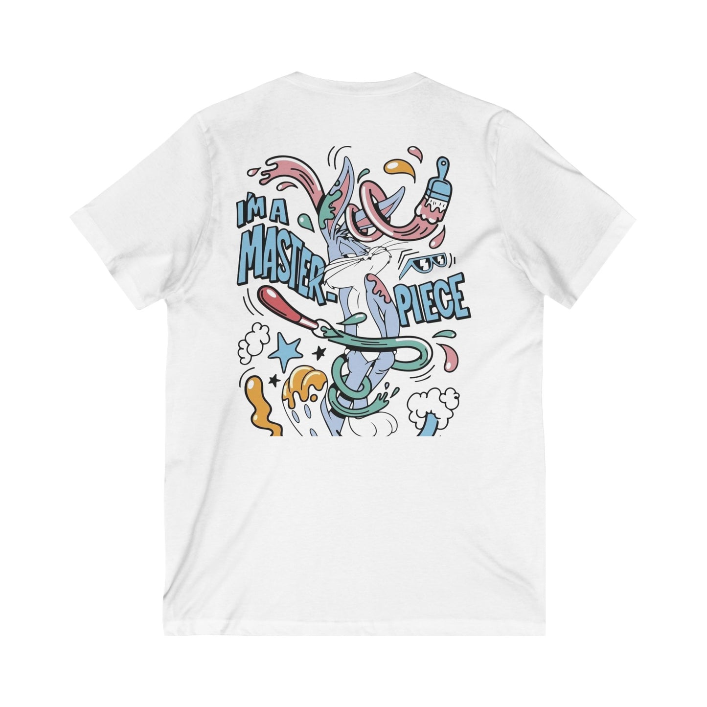 California Masterpiece V-Neck Tee, Graphic Tee, Unisex Art Shirt, Creative Outfit, Casual Gift Ideas, Trendy Streetwear
