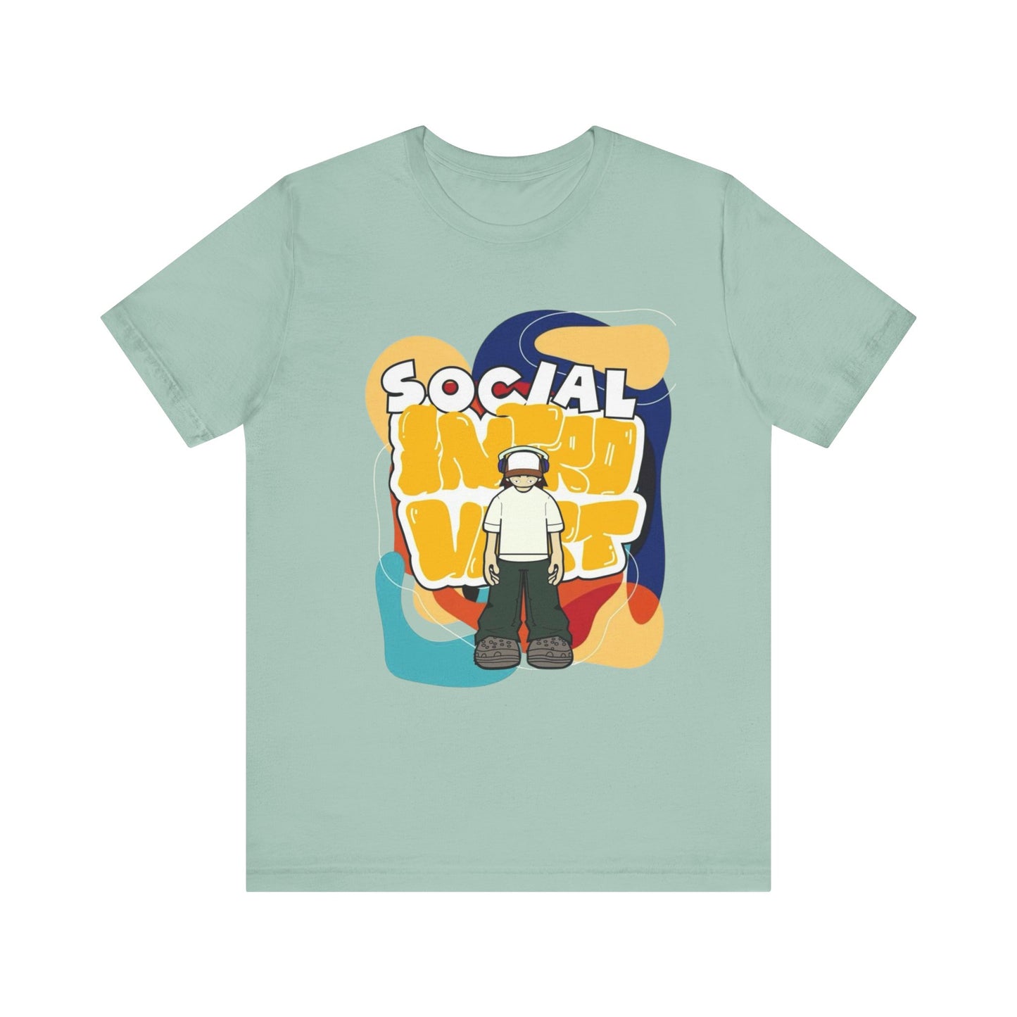 Social Introvert Unisex Tee, Casual Wear, Graphic Tee, Gift for Friends, Perfect for Everyday Style