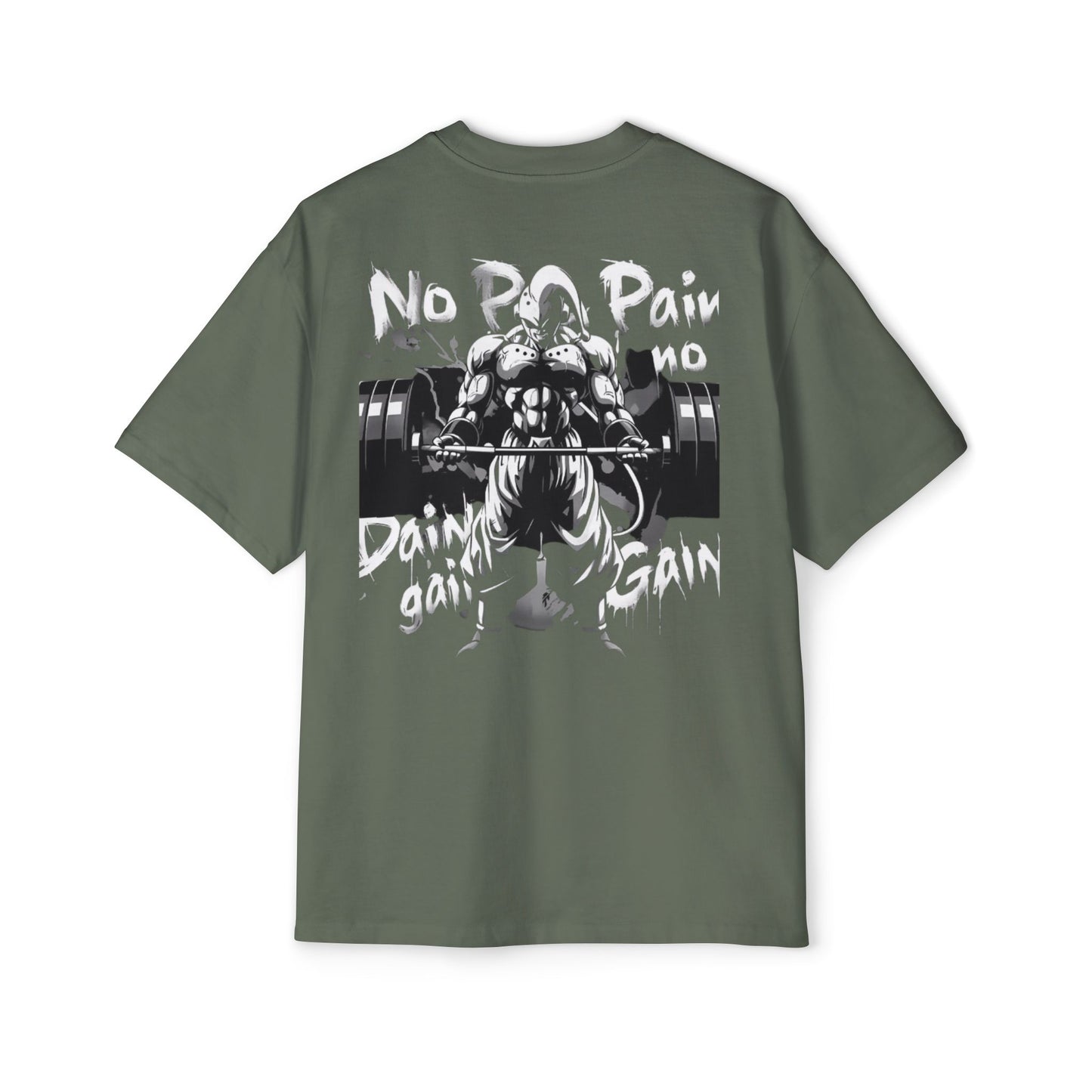 Men's Motivational Oversized Tee - Gym Apparel, Workout Shirt, Fitness Gift, Streetwear Style, Discipline and Gain Theme