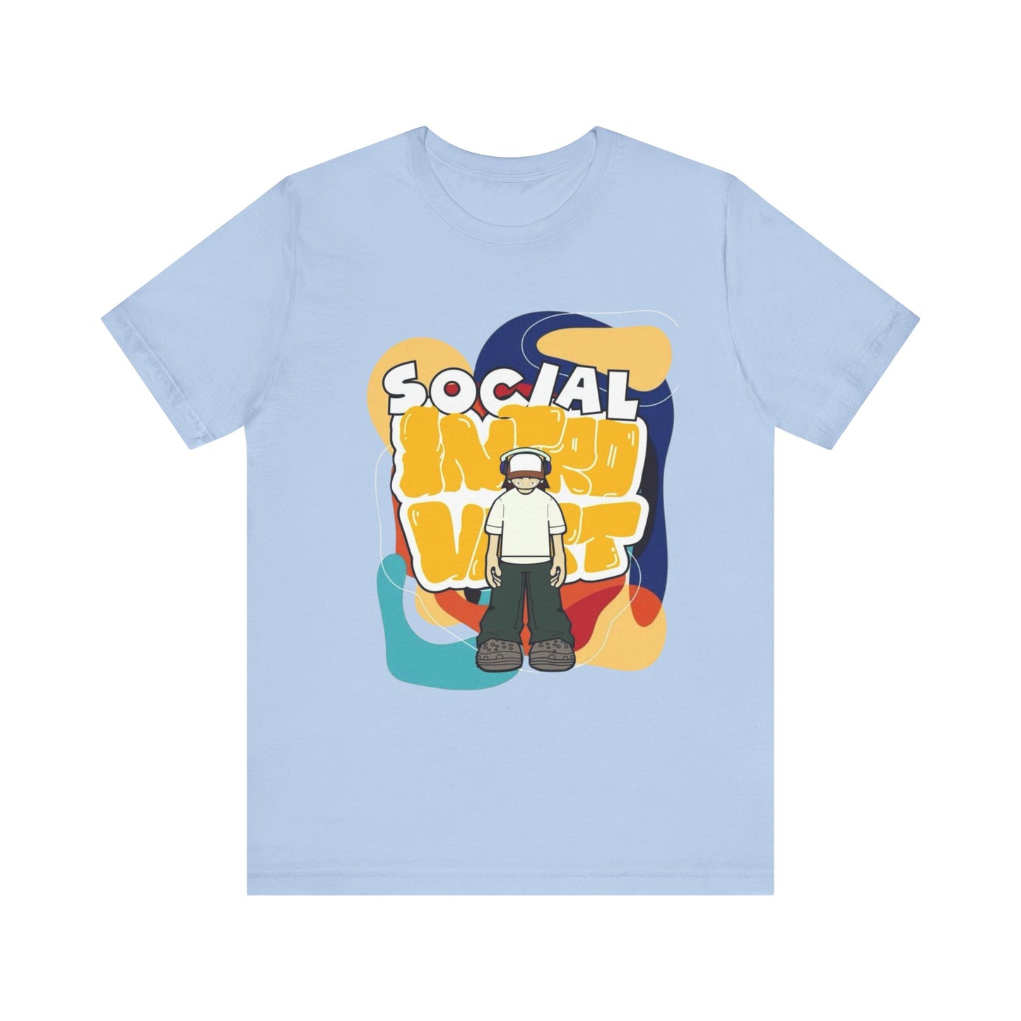 Social Introvert Unisex Tee, Casual Wear, Graphic Tee, Gift for Friends, Perfect for Everyday Style