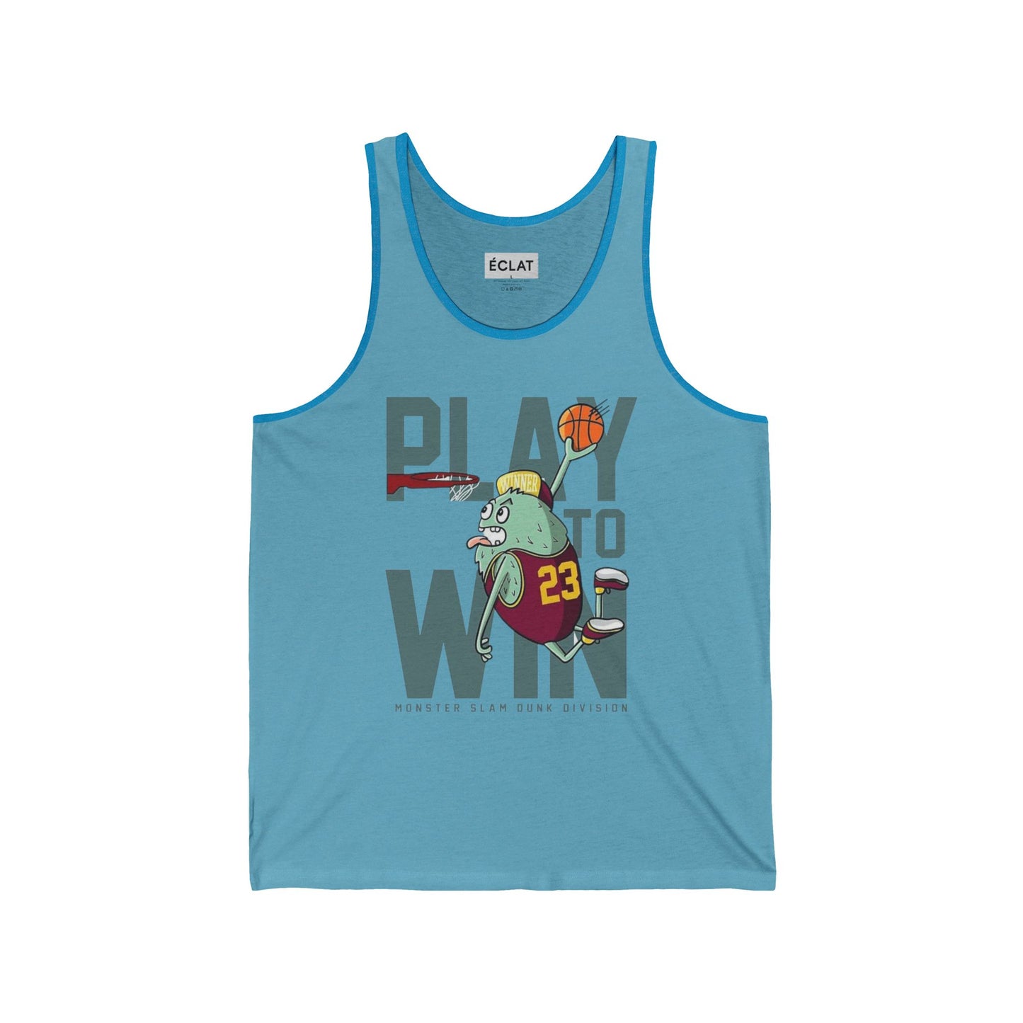 Play to Win Unisex Jersey Tank, Sporty Basketball Tee, Summer Workout Top, Gift for Athletes, Casual Fitness Apparel