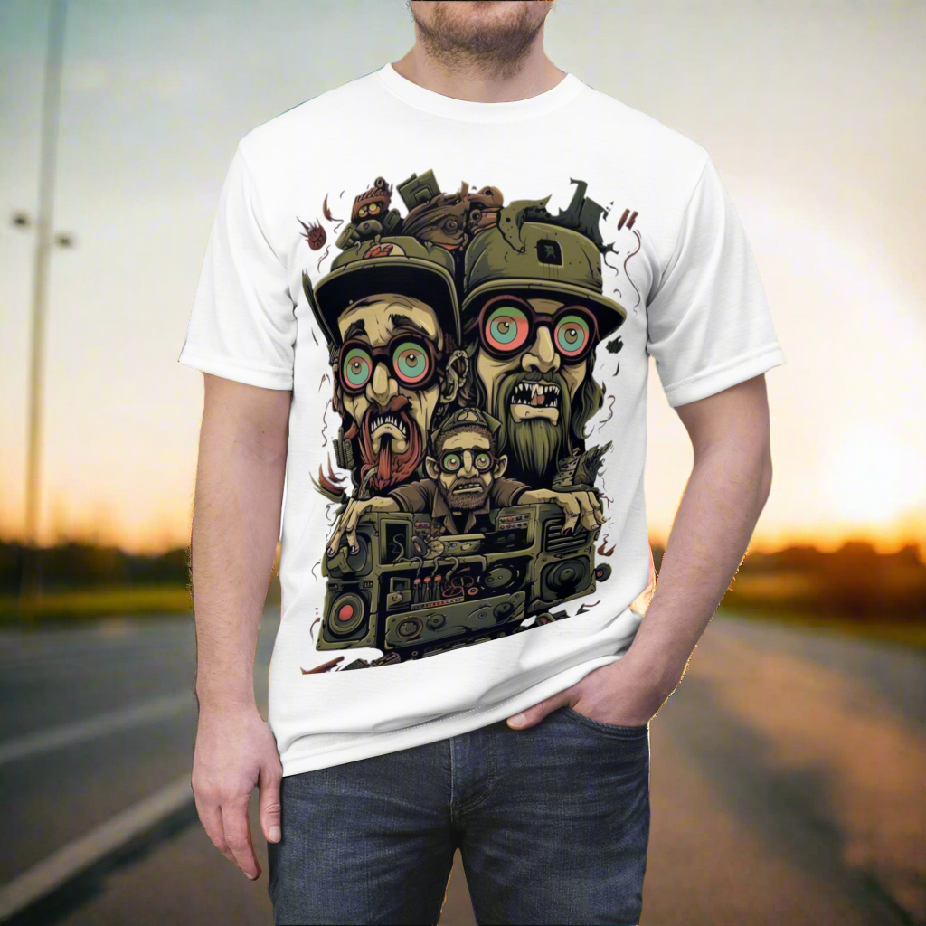 Quirky Graphic Tee, Unisex Tee, Creative T-Shirt, Fun Apparel, Unique Gift for Geeks, Casual Wear for Music Lovers