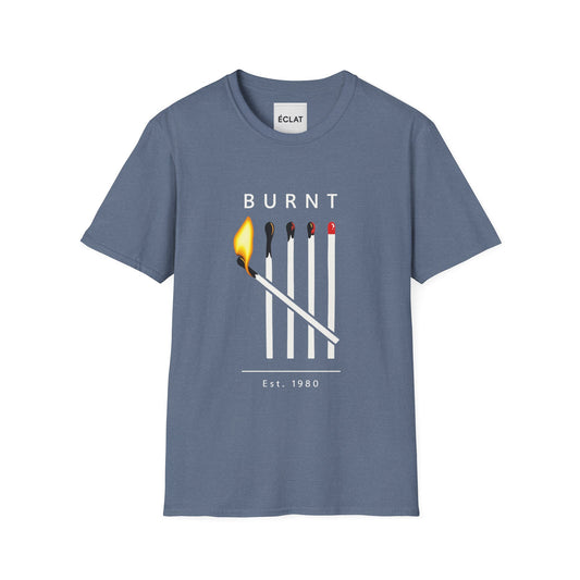 Burnt Matchsticks Graphic T-Shirt, Unisex Casual Tee, Cool Gift for Fire Lovers, Unique Apparel for Birthdays, Summer Days