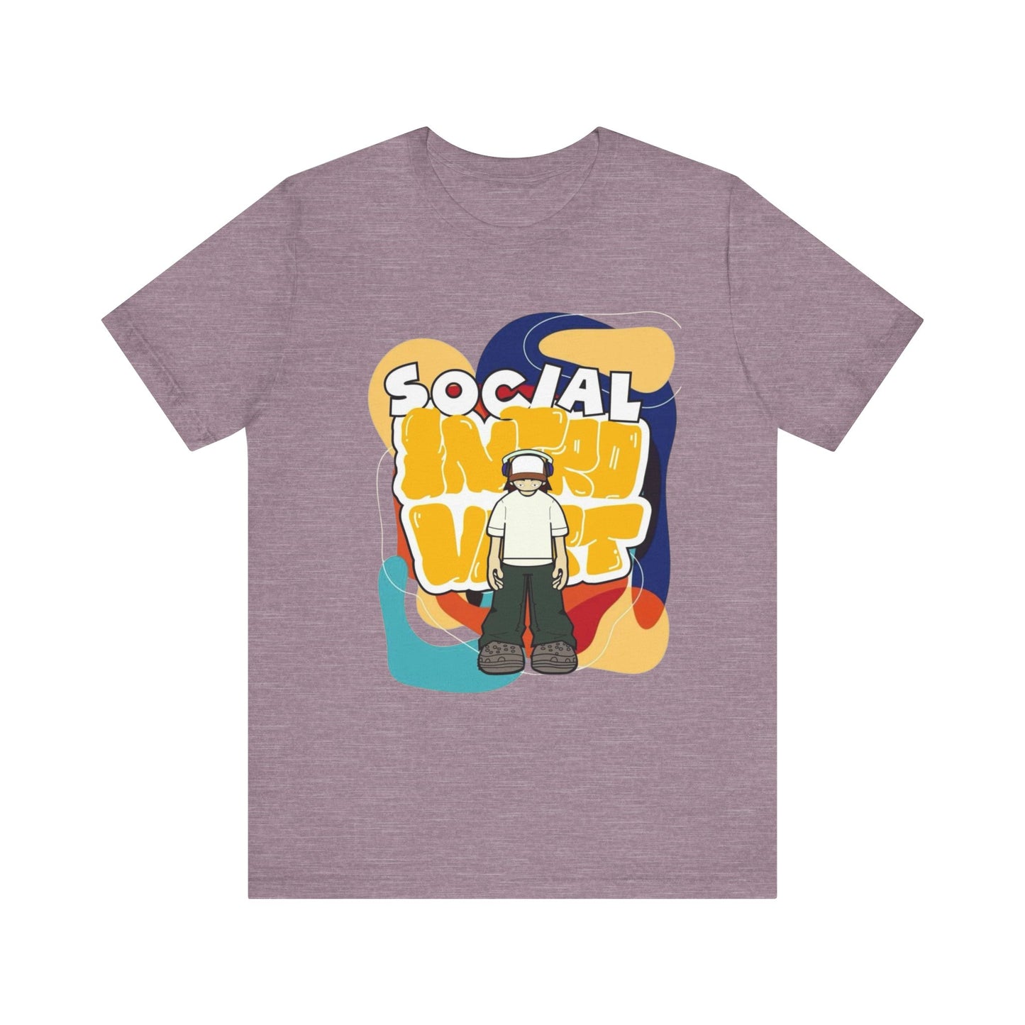 Social Introvert Unisex Tee, Casual Wear, Graphic Tee, Gift for Friends, Perfect for Everyday Style