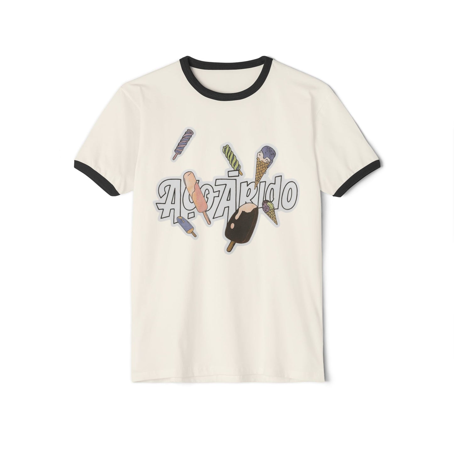 Retro Graphic Unisex Cotton Ringer T-Shirt | Cool Vibe Tee, Casual Wear, Gifts for Friends, Summer Outfits, Pop Culture Style
