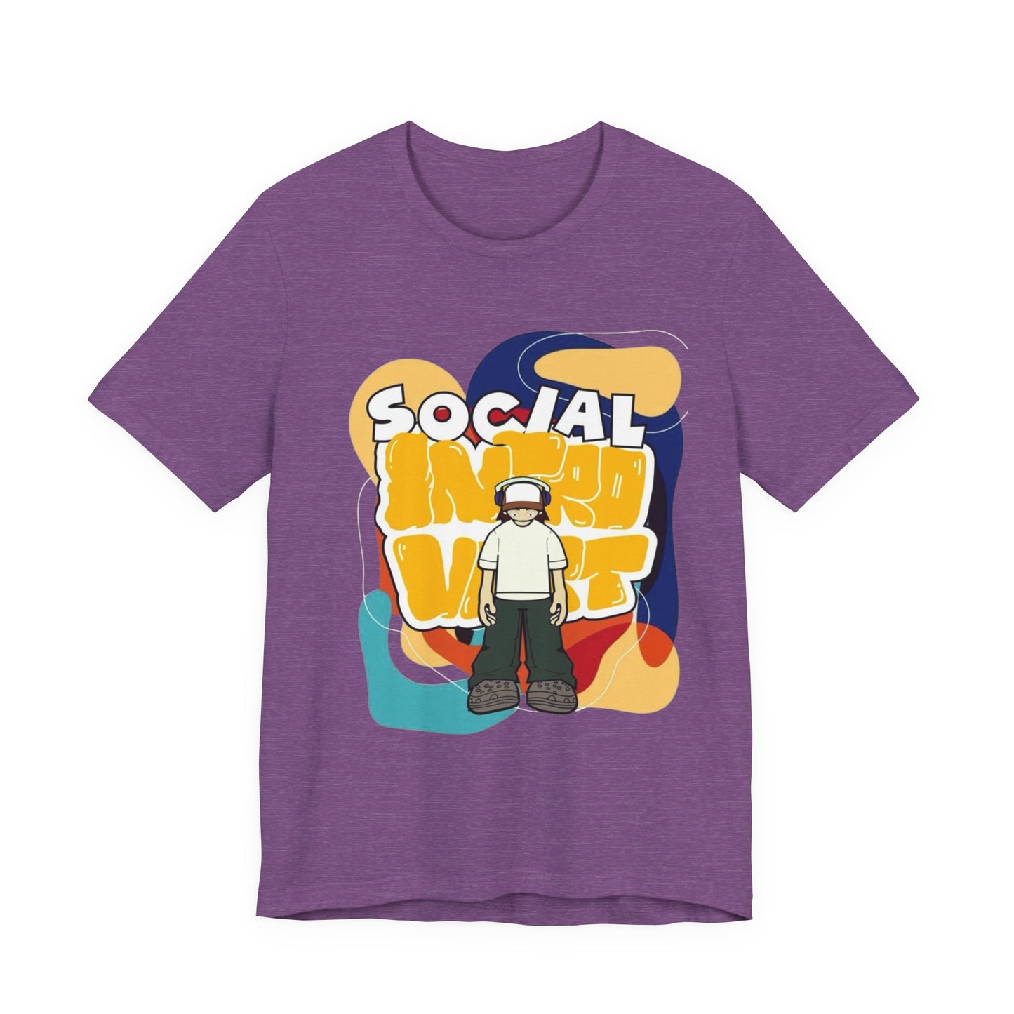 Social Introvert Unisex Tee, Casual Wear, Graphic Tee, Gift for Friends, Perfect for Everyday Style