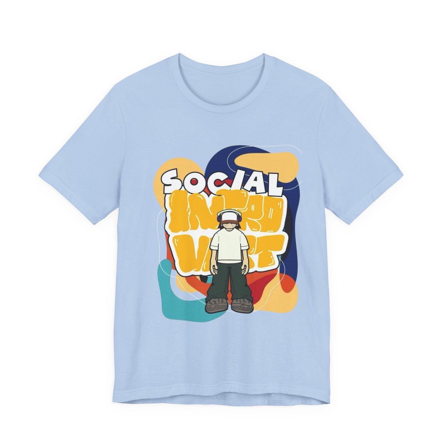 Social Introvert Unisex Tee, Casual Wear, Graphic Tee, Gift for Friends, Perfect for Everyday Style