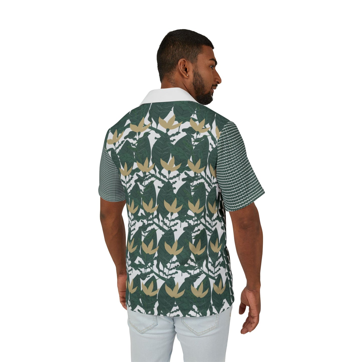 Tropical Men's Camp Shirt, Relaxed Summer Style, Beach Vacation Essential, Casual Outdoor Gatherings, Unique AOP Design, Perfect for [...]