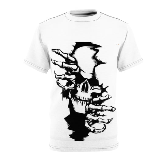 Edgy Graphic Tee, Unisex T-Shirt with Spine and Wing Design for Rock Lovers, Halloween, Concerts, Alternative Fashion