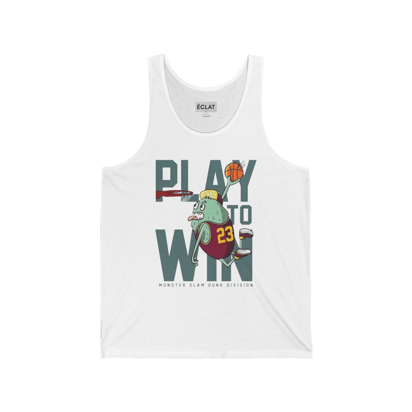 Play to Win Unisex Jersey Tank, Sporty Basketball Tee, Summer Workout Top, Gift for Athletes, Casual Fitness Apparel