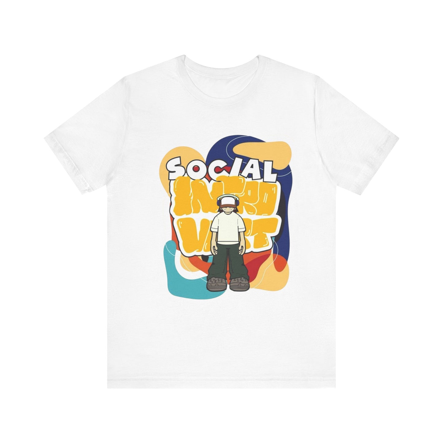 Social Introvert Unisex Tee, Casual Wear, Graphic Tee, Gift for Friends, Perfect for Everyday Style