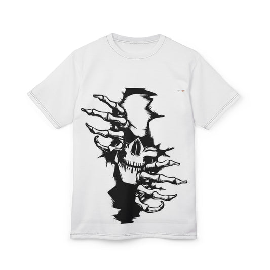 Edgy Graphic Tee, Unisex T-Shirt with Spine and Wing Design for Rock Lovers, Halloween, Concerts, Alternative Fashion
