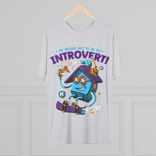 Introvert Humor Unisex Crew Tee - Fun Gift for Introverts, Gaming Tee, Casual Wear, Quirky T-Shirt, Comfortable Graphic Tee