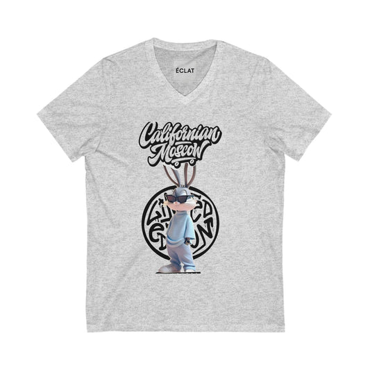 California Masterpiece V-Neck Tee, Graphic Tee, Unisex Art Shirt, Creative Outfit, Casual Gift Ideas, Trendy Streetwear