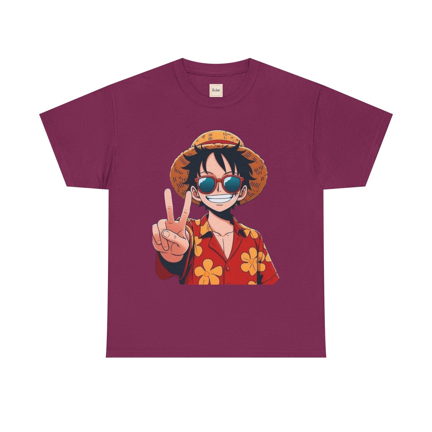 T-Shirt with Fun Summer Vibe, Unisex Heavy Cotton Tee, Casual Summer Wear, Beach Outfit, Perfect Gift for Anime Lovers, Cool Graphic Tee