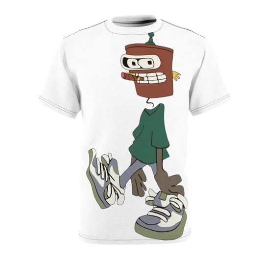 Street Style Graphic Tee, Unisex AOP Shirt, Trendy Casual Wear, Unique Gift for Friends, Clothing for Music Lovers