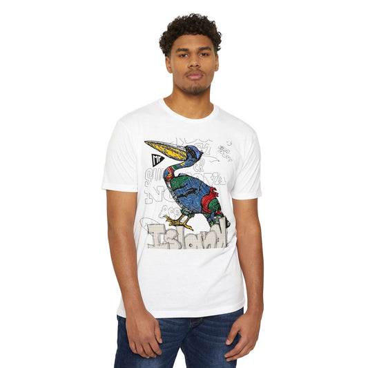 Colorful Island Bird T-Shirt, Unisex Graphic Tee, Summer Shirt, Casual Wear, Beach Vibes, Gift for Nature Lovers