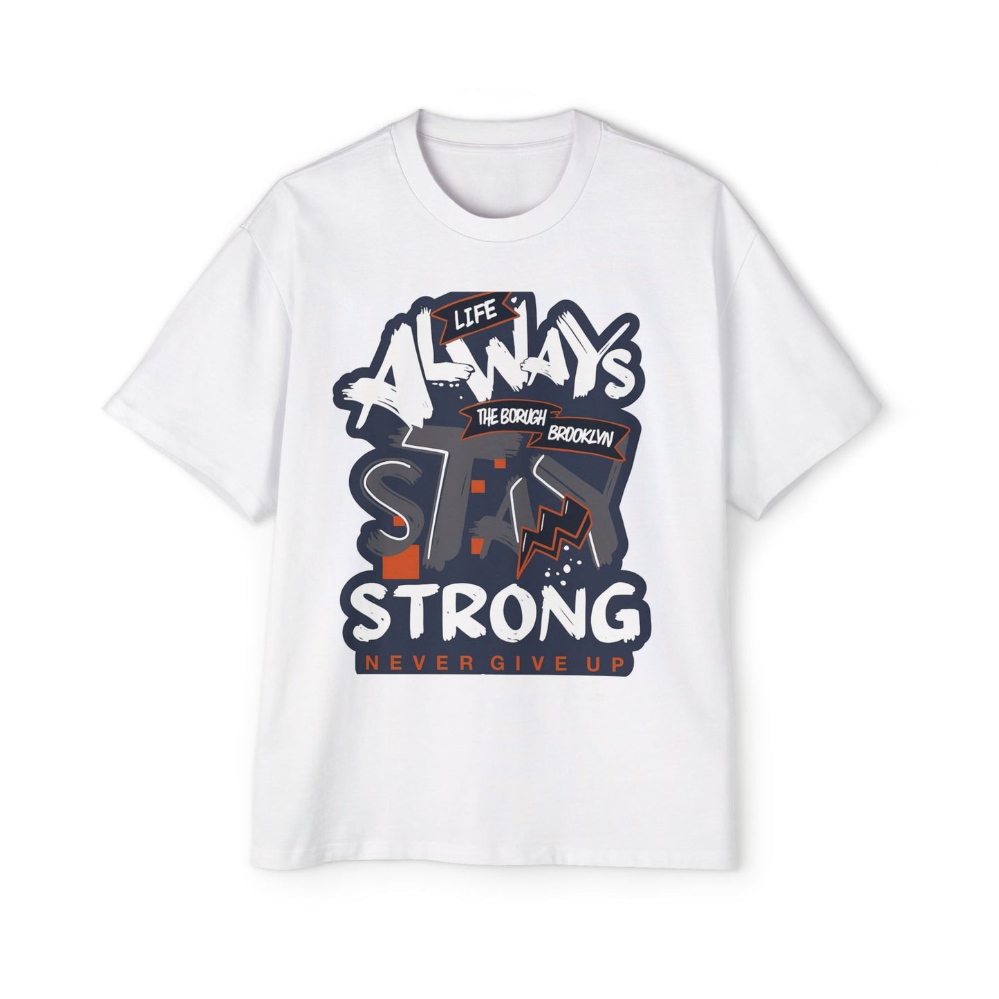 Motivational Men's Heavy Oversized Tee, Graphic Tee, Inspirational Shirt, Casual Wear, Gift for Him, Everyday Comfort