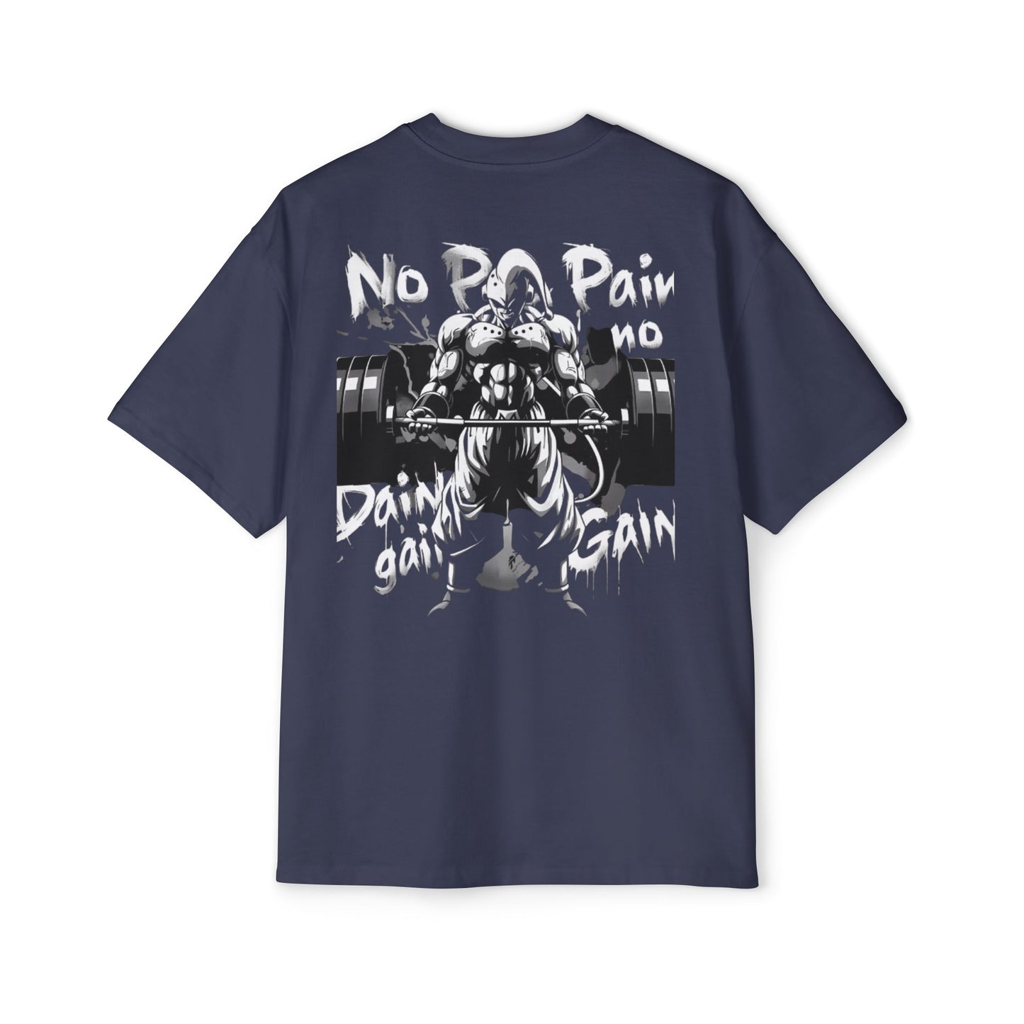 Men's Motivational Oversized Tee - Gym Apparel, Workout Shirt, Fitness Gift, Streetwear Style, Discipline and Gain Theme